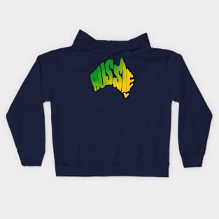 Aussie map Kids Hoodie